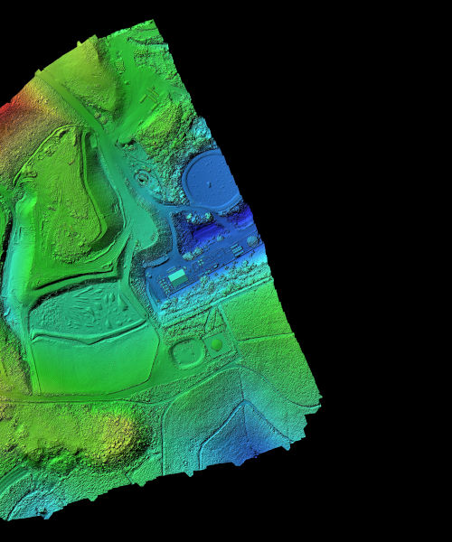 Colourised LiDAR survey output from Drone Solutions International